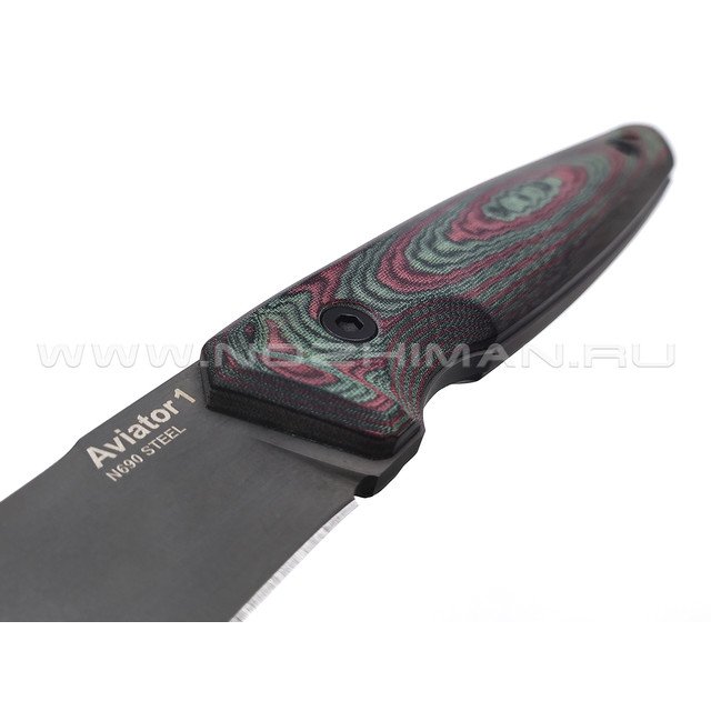 Eagle Knives нож Aviator 1 сталь N690, рукоять Micarta red & green