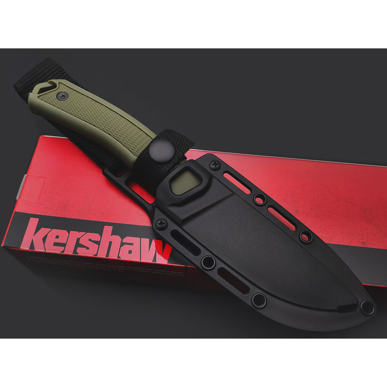 Нож Kershaw Deschutes Skinner 1883 сталь D2 стоунвош, рукоять Polypropylene