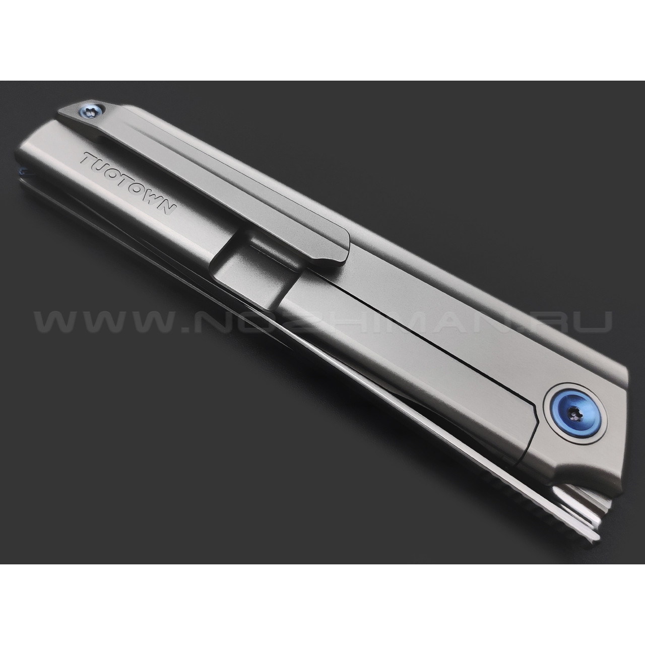 TuoTown складной нож Common сталь Laminated SKD11-Copper, рукоять Titanium TC4 grey