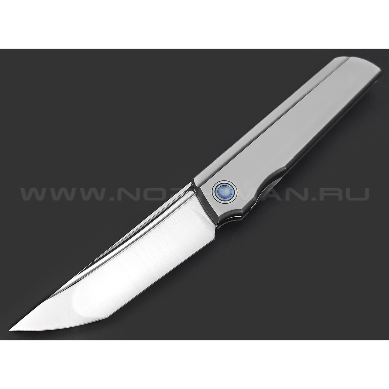 TuoTown складной нож Common сталь M390 satin, рукоять Titanium TC4 grey