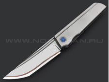 TuoTown нож Common сталь Laminated SKD11-Copper, рукоять Titanium TC4 grey