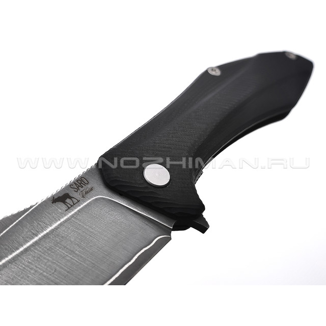 Saro нож Грач сталь Ламинат, рукоять G10 black