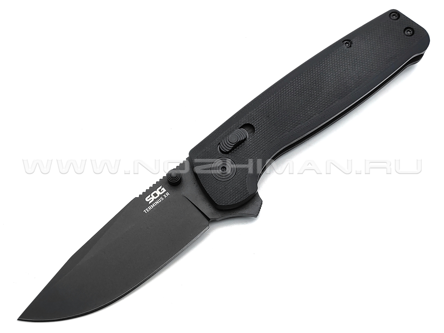 Нож SOG Terminus XR Black TM1027BX сталь Cryo D2, рукоять G10 black