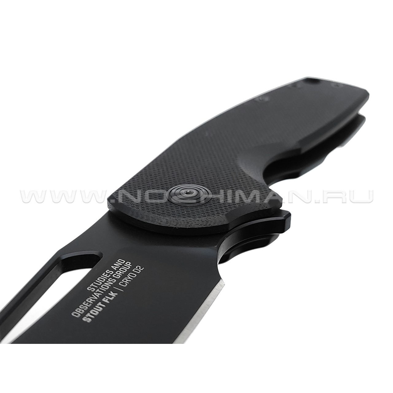 Нож SOG Stout FLK Black 14-03-02-57 сталь Cryo D2, рукоять Stainless steel, G10 black