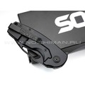 Нож SOG Stout FLK Black 14-03-02-57 сталь Cryo D2, рукоять Stainless steel, G10 black