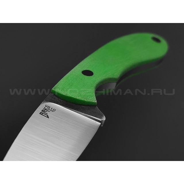 Burlax нож Шейный BX0205 сталь VG-10 satin, рукоять Micarta Green