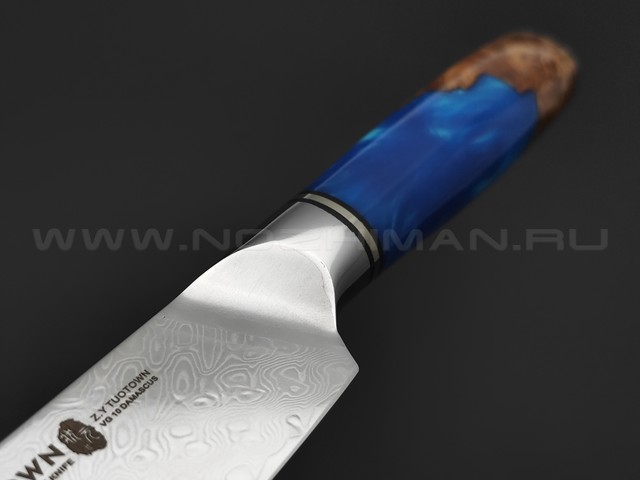 TuoTown нож Шеф 13 см SG-003 сталь Damascus VG10, рукоять гибрид