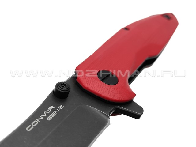 Mr.Blade нож Convair Gen.2 сталь D2 blackwash, рукоять G10 red