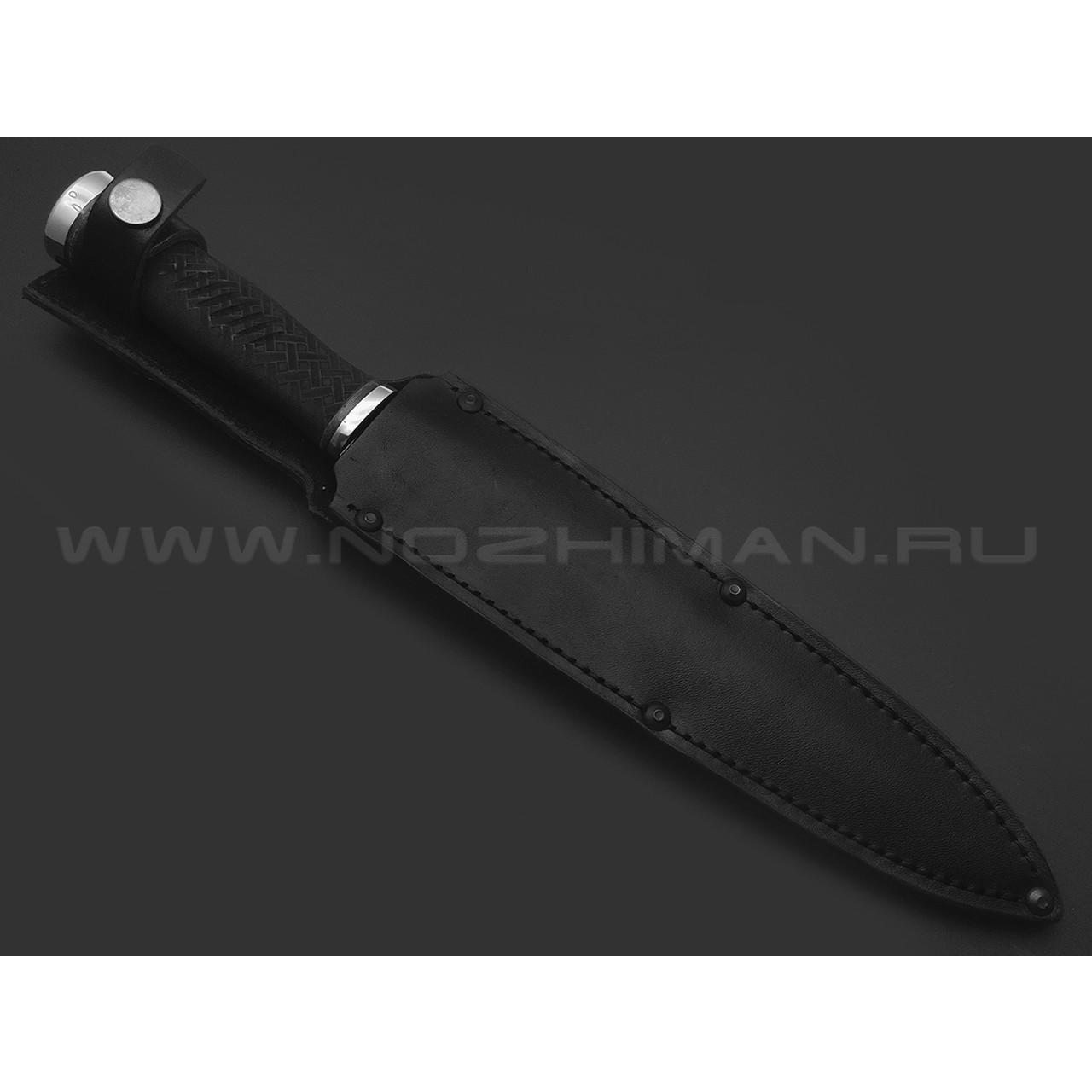 Титов и Солдатова нож Горец-1 сталь 65Х13, рукоять резина, сталь