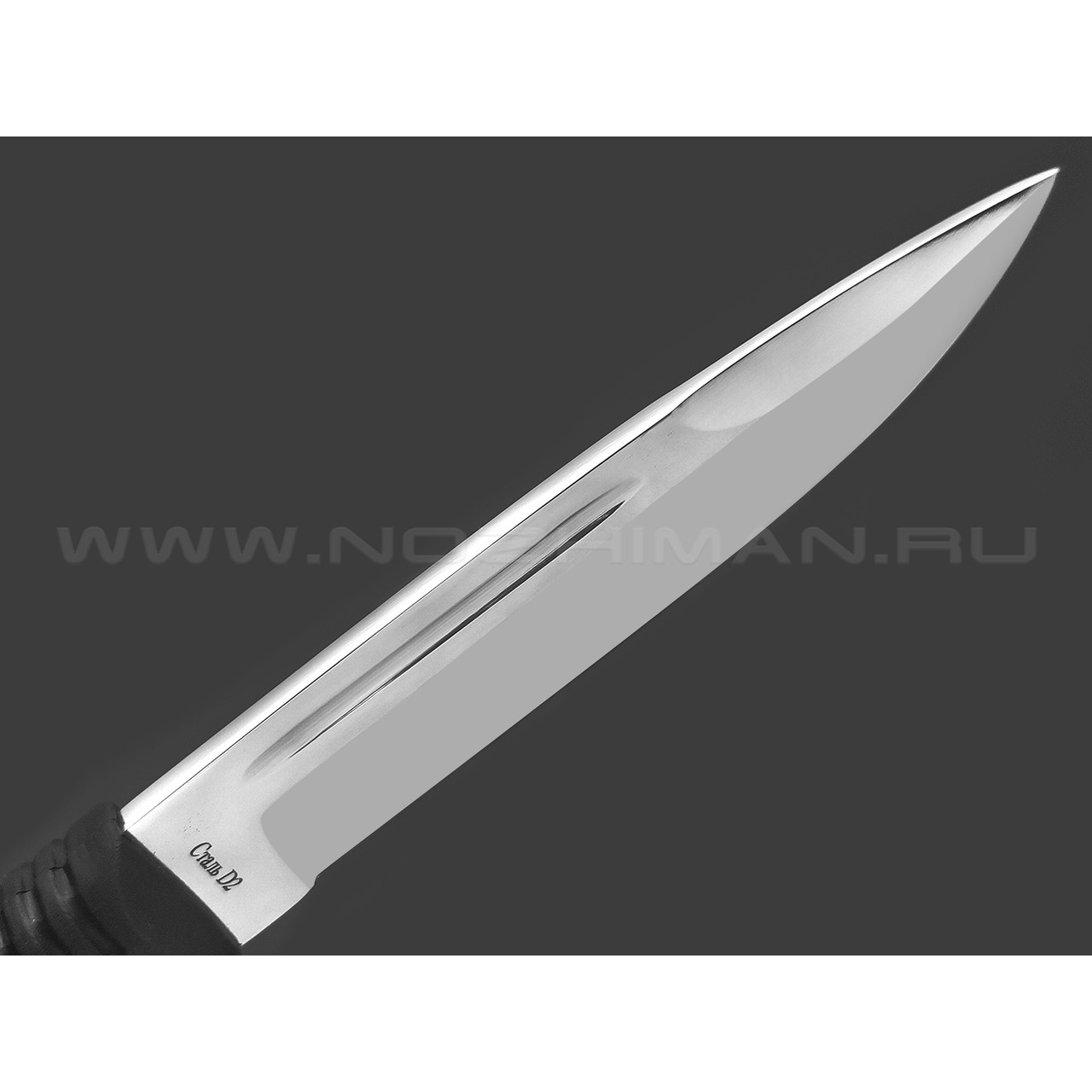 Титов и Солдатова нож №15 C-1 сталь D2 полировка, рукоять резина