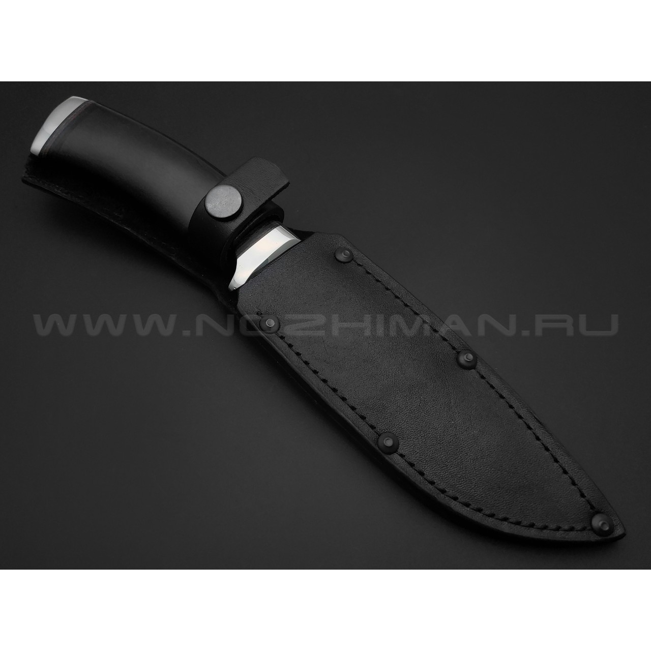 Титов и Солдатова нож Кубанец сталь 95Х18, рукоять дерево граб, мельхиор