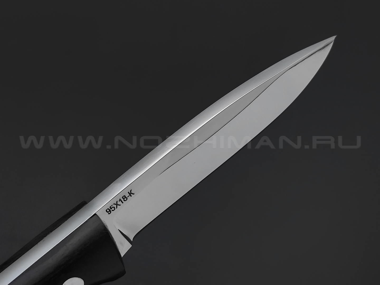 Нож "Енот-2" сталь 95Х18, рукоять граб (Титов & Солдатова)