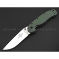 Нож Ontario RAT-1 Satin 8848OD сталь Aus-8 рукоять GRN olive