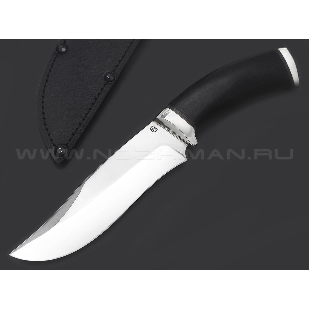 Титов и Солдатова нож Беркут сталь 95Х18, рукоять граб, мельхиор