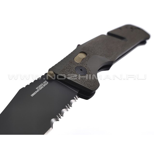 Нож SOG Trident AT Flat Dark Earth 11-12-12-41 сталь Cryo D2 TiNi, рукоять Glass Reinforced Nylon