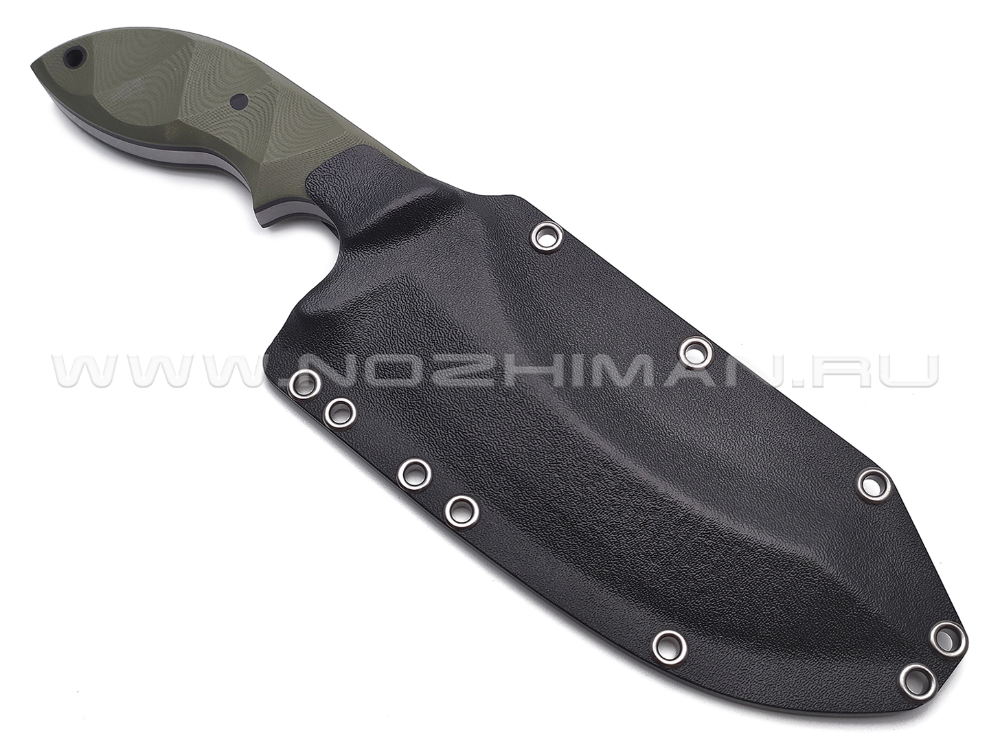 Волчий Век нож Кондрат 16 сталь 1.4116 Krupp WA stonewash, рукоять G10 green