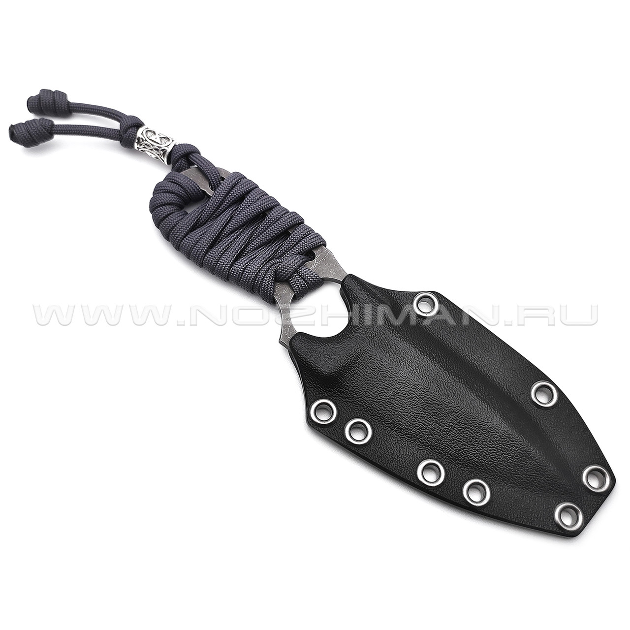 Волчий Век нож UPS сталь N690 WA блэквош, рукоять Paracord grey
