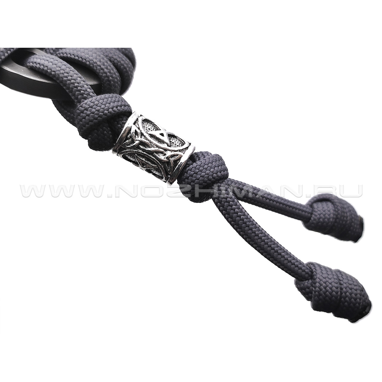 Волчий Век нож UPS сталь N690 WA блэквош, рукоять Paracord grey