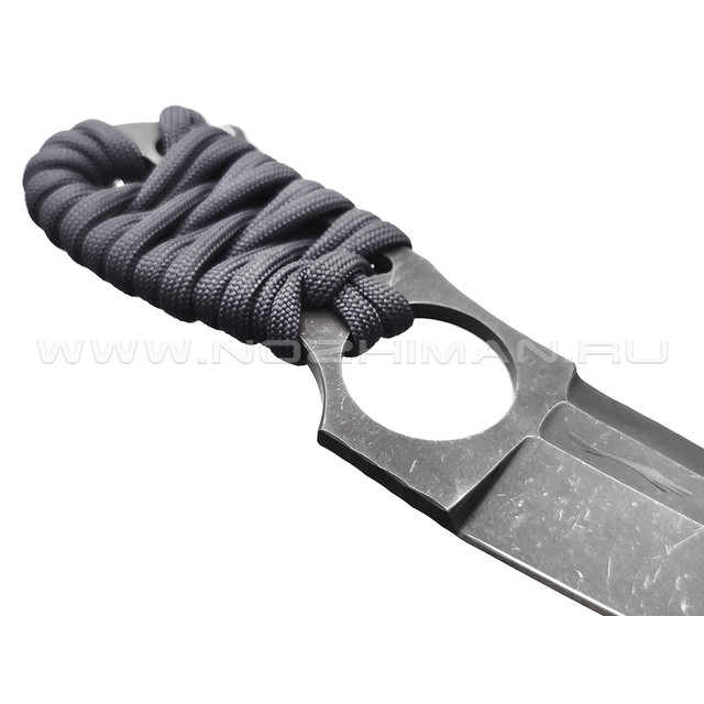 Волчий Век нож UPS сталь N690 WA блэквош, рукоять Paracord grey