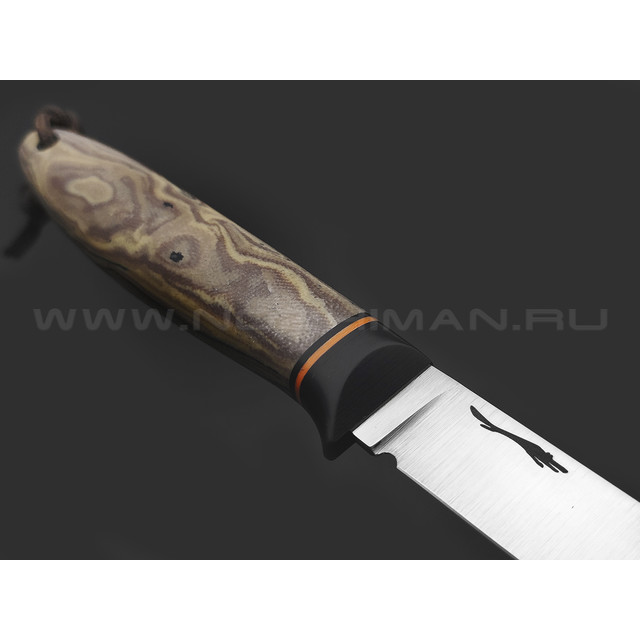 Волчий Век нож Слоник сталь Elmax WA satin, рукоять Micarta custom, G10