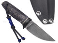 Волчий Век нож Сакура Custom сталь PGK WA травление, рукоять Кап клена, G10