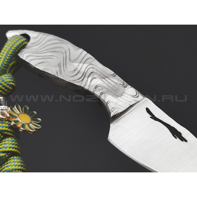Волчий Век нож Микро МасичЬка скелетная, сталь 95Х18 WA satin, рукоять сталь