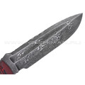 Волчий Век нож Команданте Custom сталь 95Х18 WA травление, рукоять G10 black & red Волчий Век нож Команданте Custom сталь 95Х18 WA травление, рукоять G10 black & red