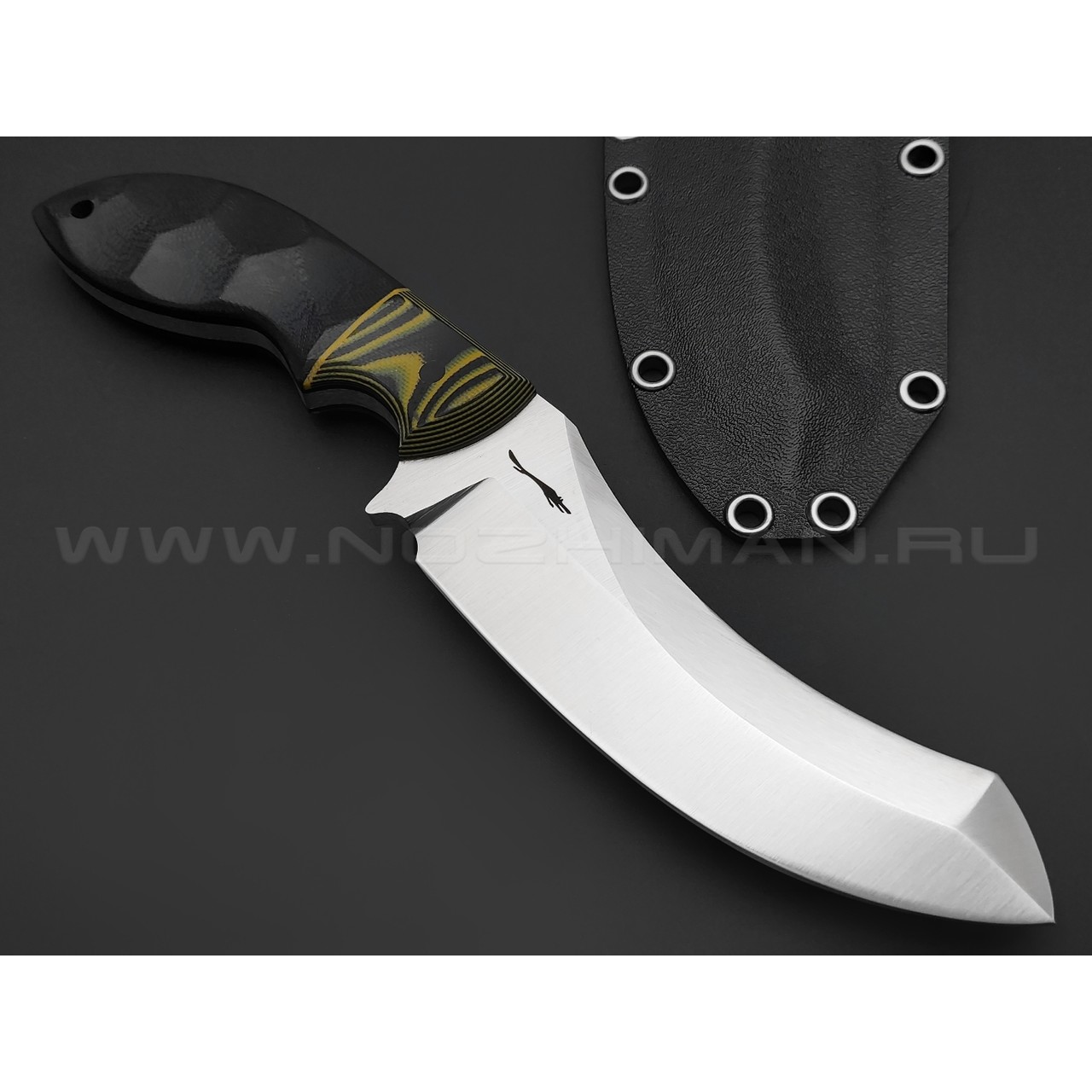 Волчий Век нож Кондрат 12 сталь 95Х18 WA satin, рукоять G10 black & yellow