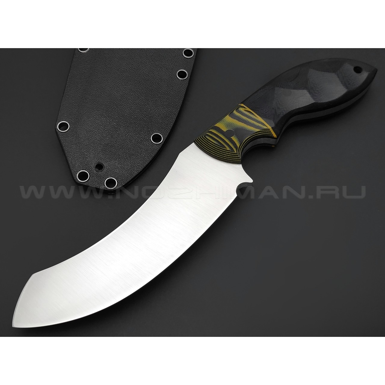 Волчий Век нож Кондрат 12 сталь 95Х18 WA satin, рукоять G10 black & yellow