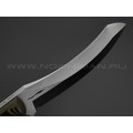 Волчий Век нож Кондрат 12 сталь 95Х18 WA satin, рукоять G10 black & yellow