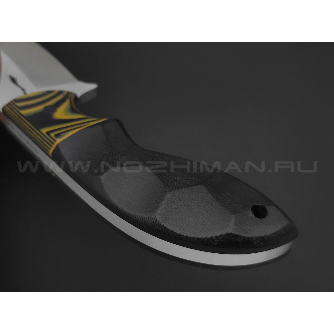 Волчий Век нож Кондрат 12 сталь 95Х18 WA satin, рукоять G10 black & yellow