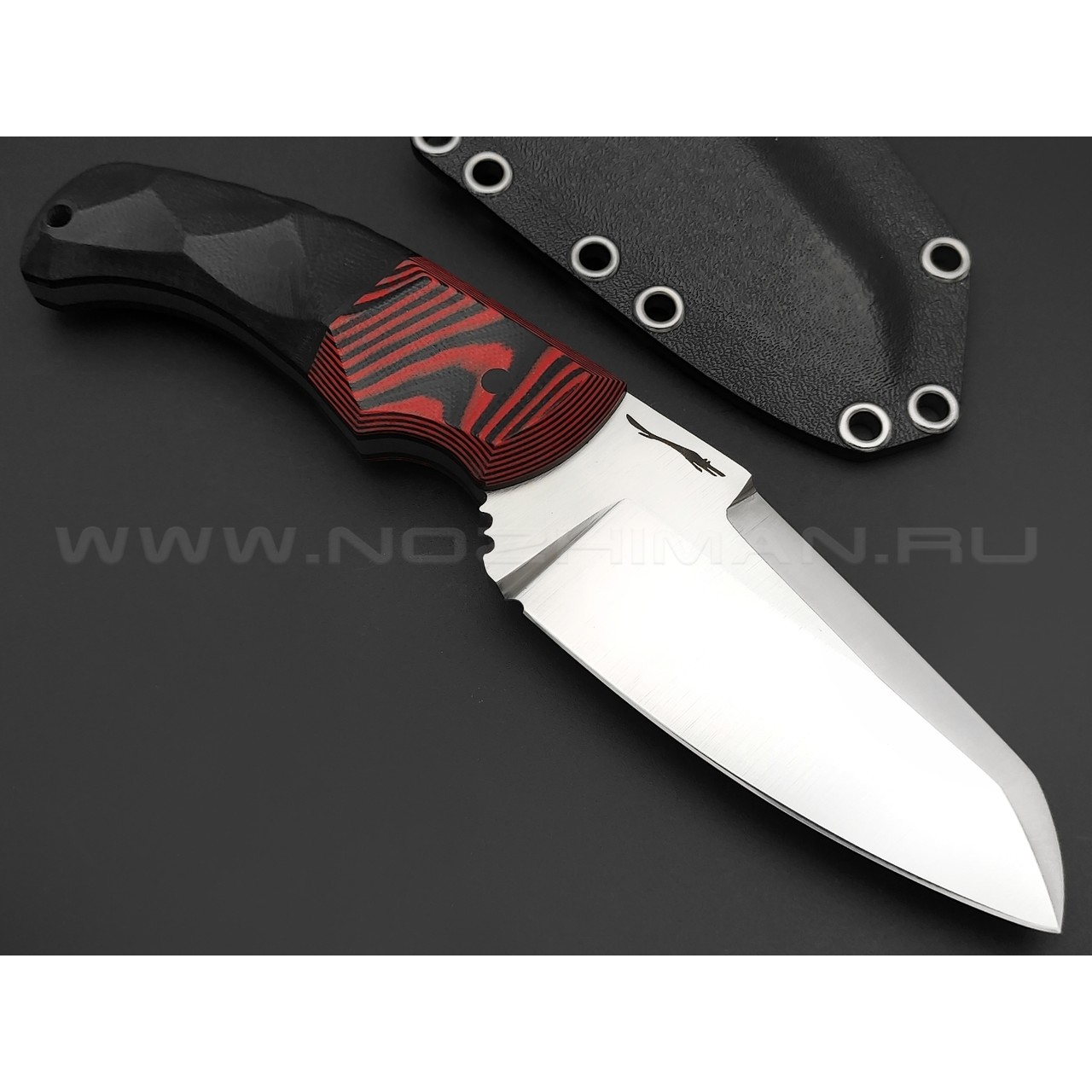 Волчий Век нож Сквозняк Brutal Edition сталь D2 WA satin, рукоять G10 black & red