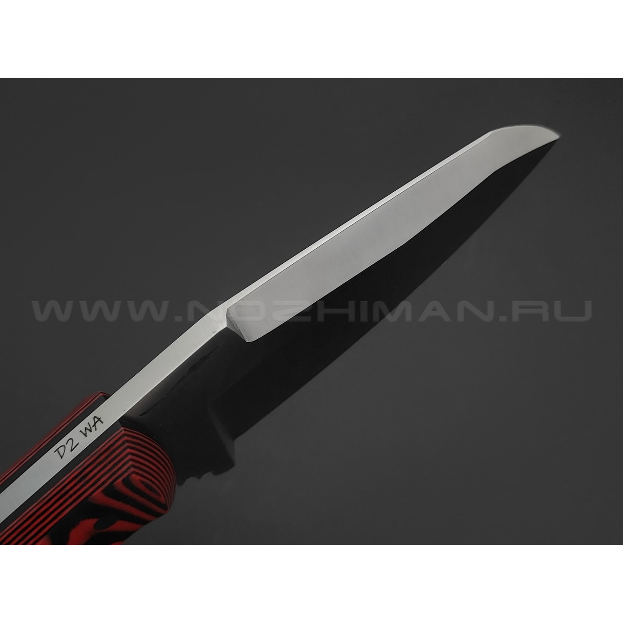 Волчий Век нож Сквозняк Brutal Edition сталь D2 WA satin, рукоять G10 black & red