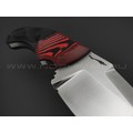 Волчий Век нож Сквозняк Brutal Edition сталь D2 WA satin, рукоять G10 black & red