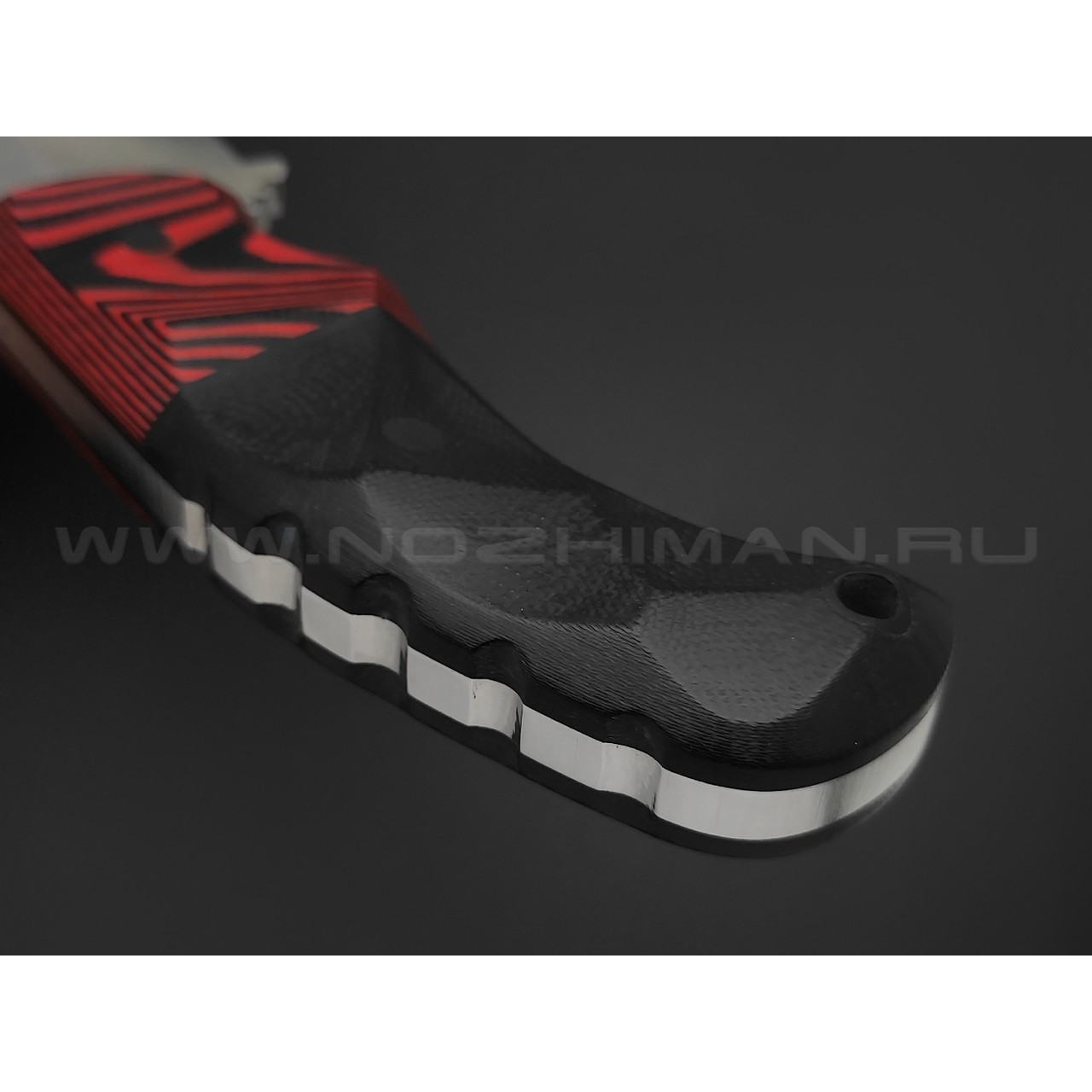 Волчий Век нож Сквозняк Brutal Edition сталь D2 WA satin, рукоять G10 black & red