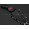 Волчий Век нож Сквозняк Brutal Edition сталь D2 WA satin, рукоять G10 black & red