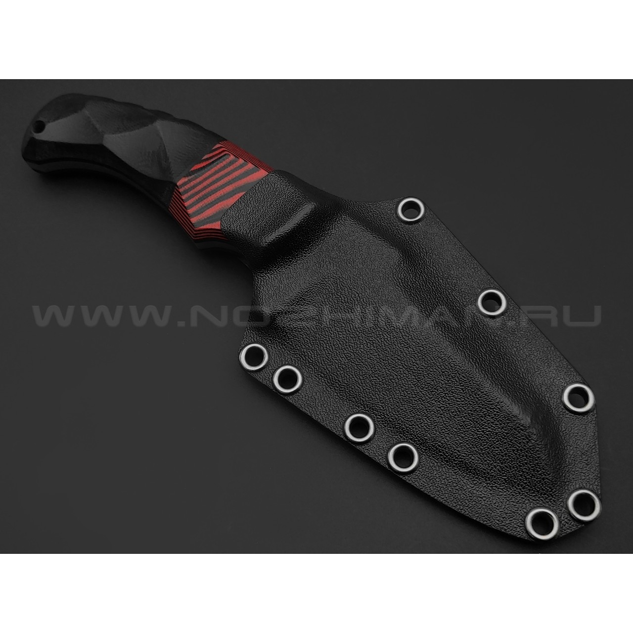Волчий Век нож Сквозняк Brutal Edition сталь D2 WA satin, рукоять G10 black & red