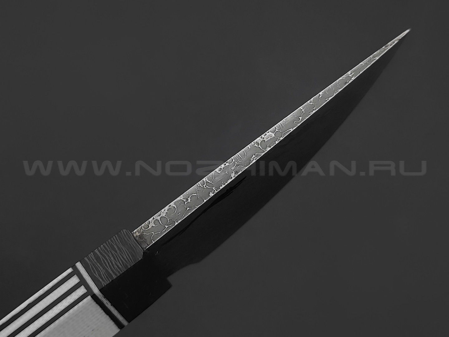 Волчий Век нож Мини Сакура Custom сталь CPM Rex 121, рукоять G10 black & white, Carbon fiber