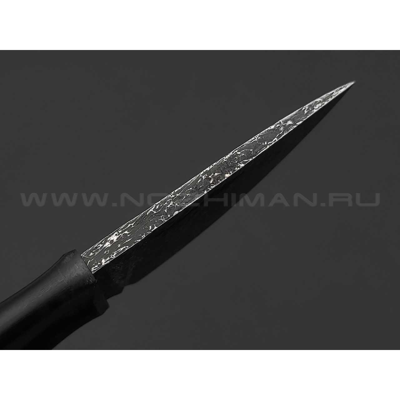 Волчий Век нож Нано МасичЬка Custom сталь Niolox WA дамаскаж, рукоять G10 black