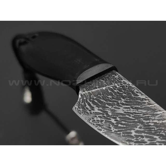 Волчий Век нож Нано МасичЬка Custom сталь Niolox WA дамаскаж, рукоять G10 black