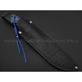 7 ножей нож Гризли XL сталь K340 стоунвош, рукоять G10 black & blue 7 ножей нож Гризли XL сталь K340 стоунвош, рукоять G10 black & blue
