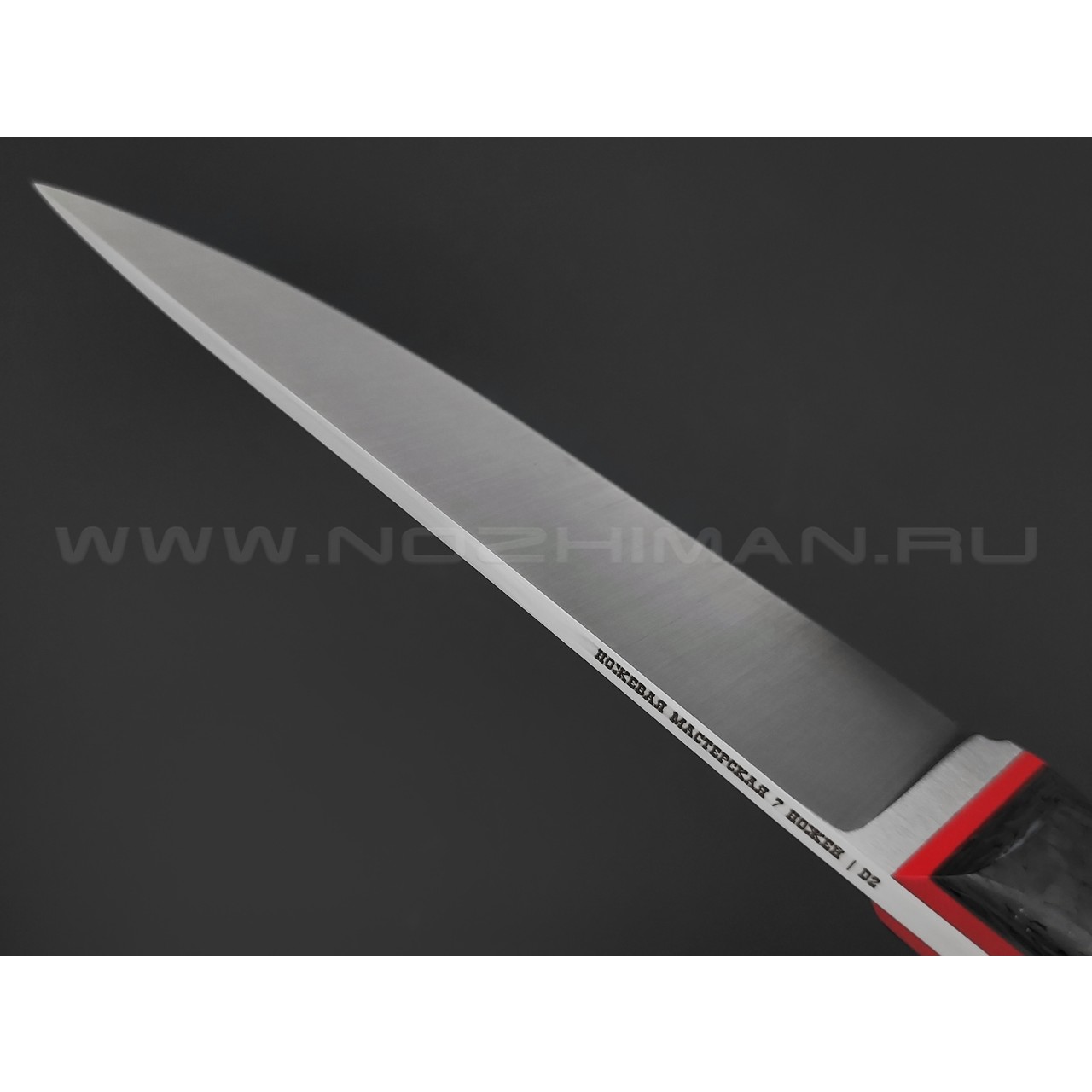 7 ножей нож Бритва сталь D2 satin, рукоять Carbon fiber, G10 red