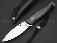 7 ножей нож Колибри сталь K110 satin, рукоять Carbon fiber, G10 black, пин