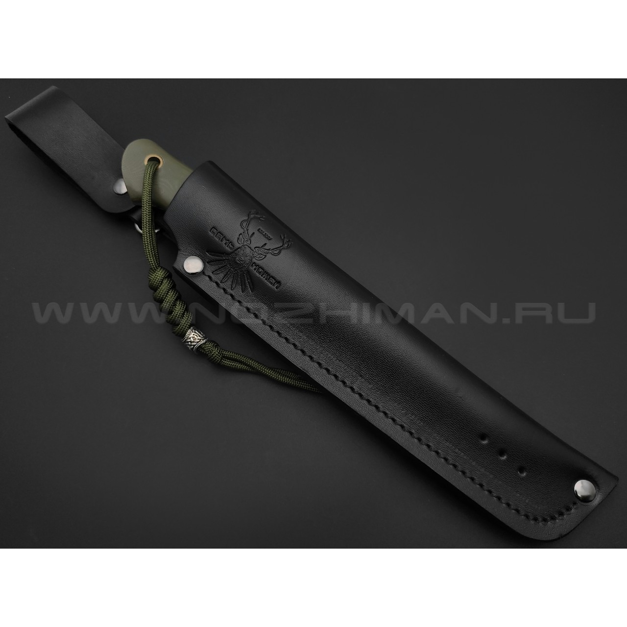 7 ножей нож Клык сталь K340 satin, рукоять G10 olive drab