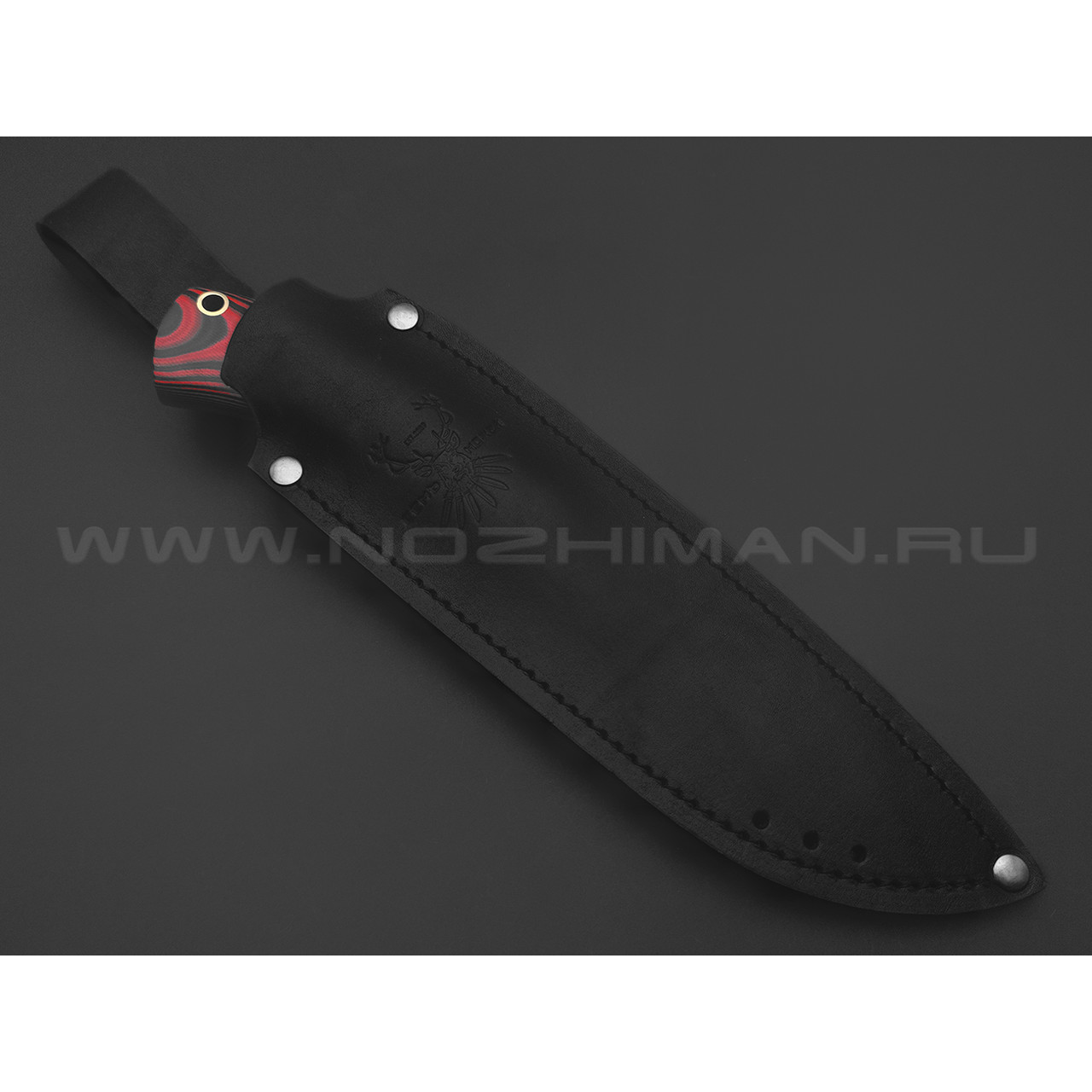7 ножей нож Беркут сталь D2 satin, рукоять G10 black & red