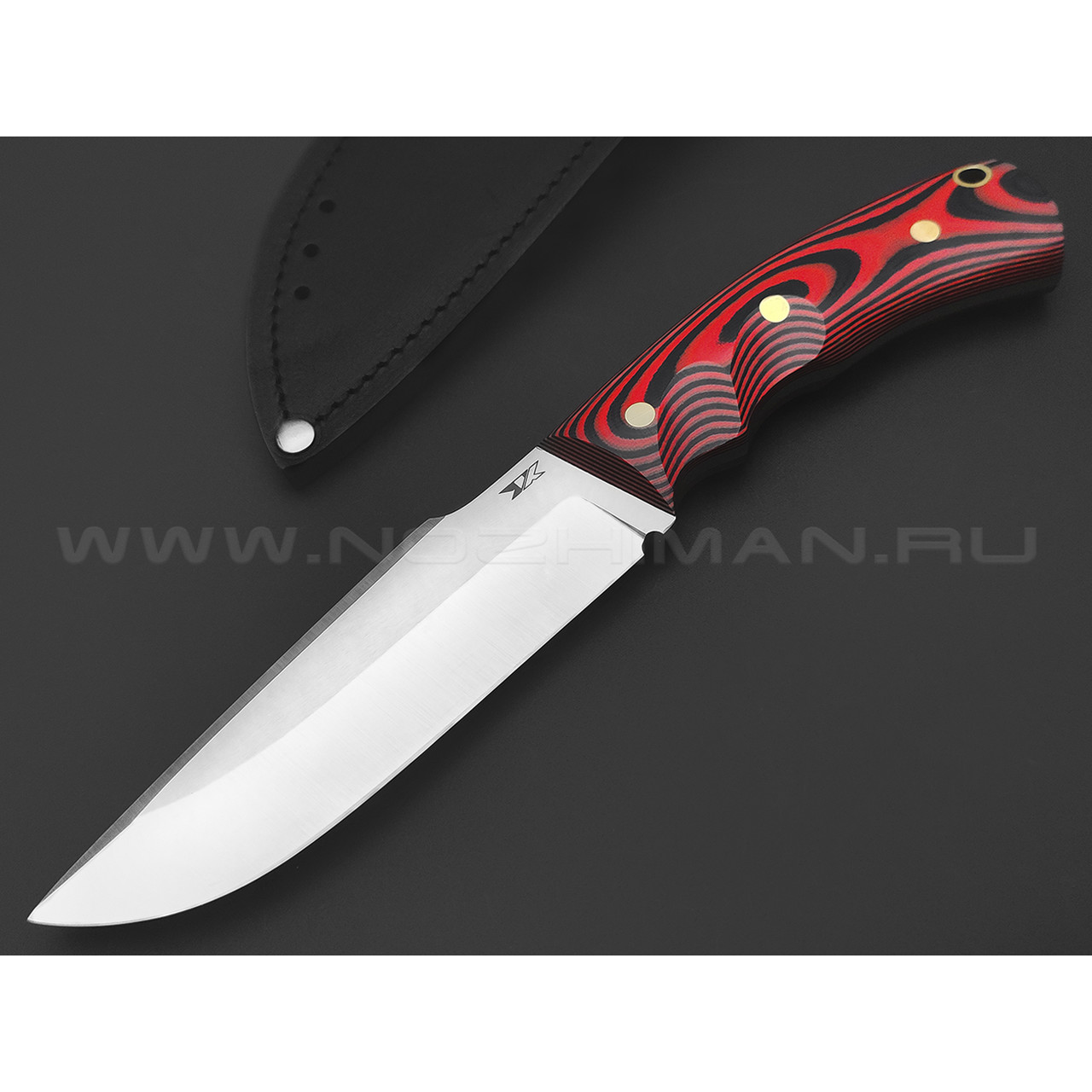 7 ножей нож Беркут сталь D2 satin, рукоять G10 black & red