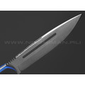 7 ножей нож Гризли сталь D2 satin, рукоять Carbon fiber, G10 blue 7 ножей нож Гризли сталь D2 satin, рукоять Carbon fiber, G10 blue