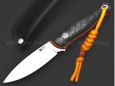 7 ножей нож Колибри сталь VG-10 satin, рукоять Carbon fiber, G10 orange, пин