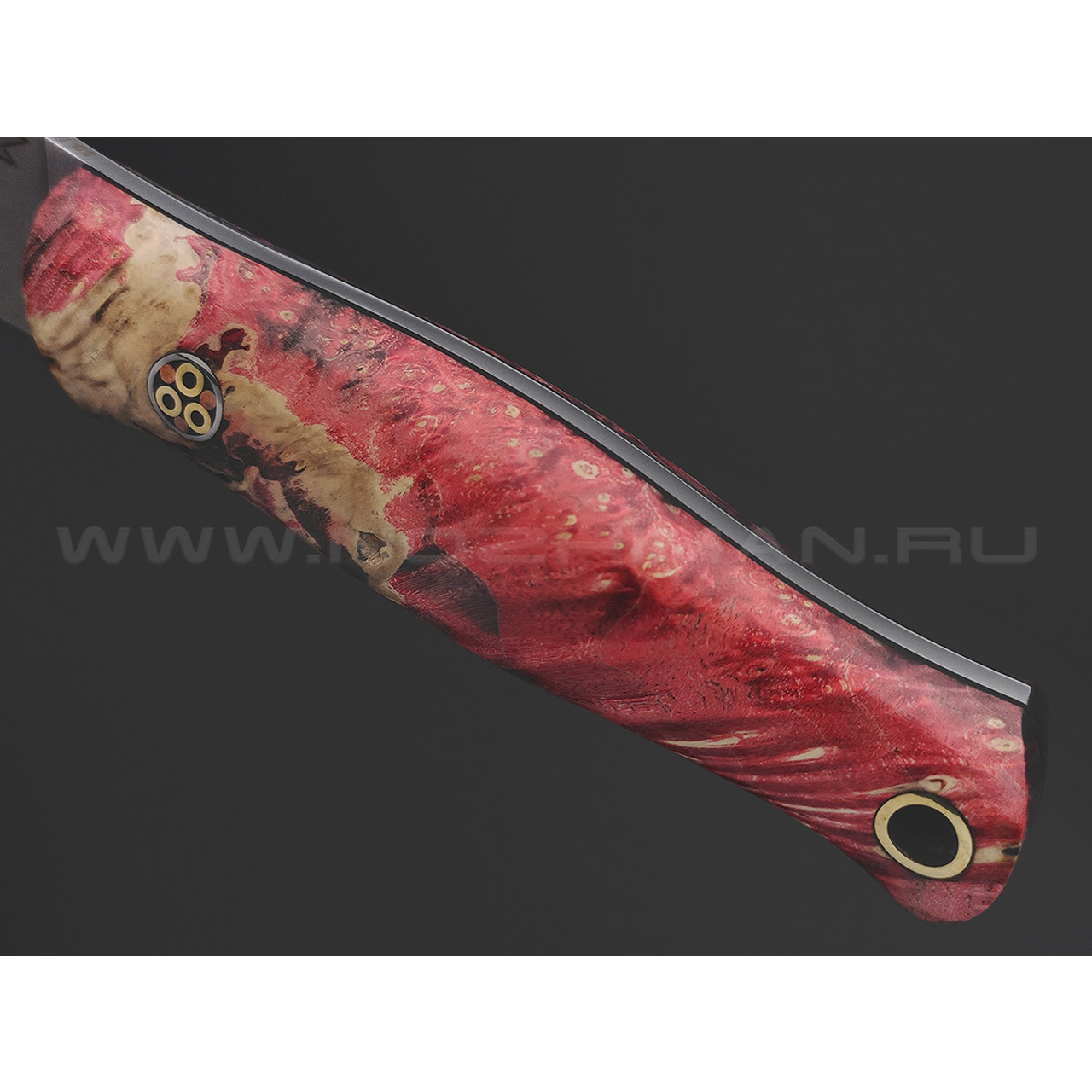 7 ножей нож Колибри сталь D2 стоунвош, рукоять Стаб. кап клена, G10 black, пин