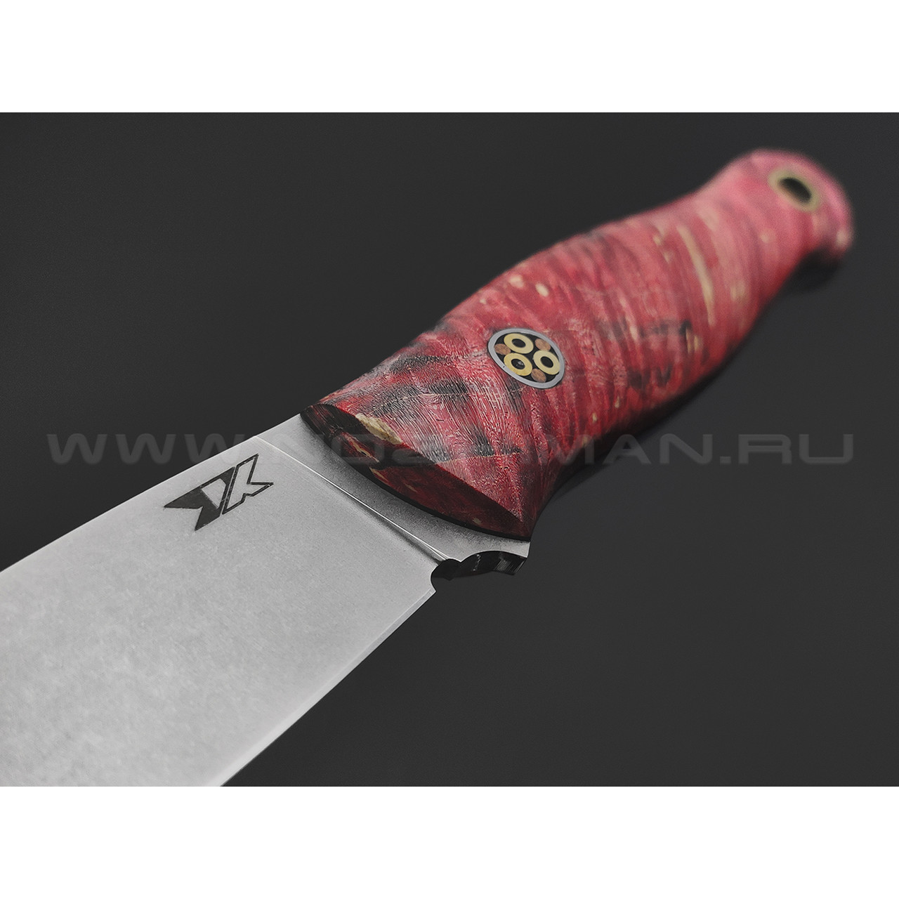 7 ножей нож Колибри сталь D2 стоунвош, рукоять Стаб. кап клена, G10 black, пин